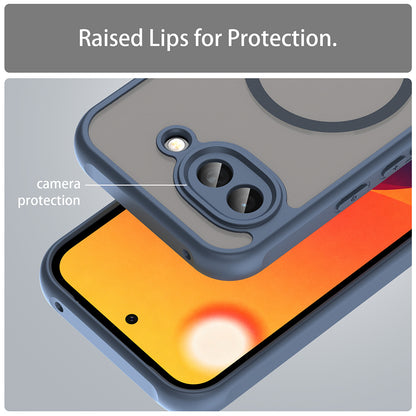 Coque MagSafe pour Google Pixel 10a, Techsuit, HaloFrost II, Bleu Marine