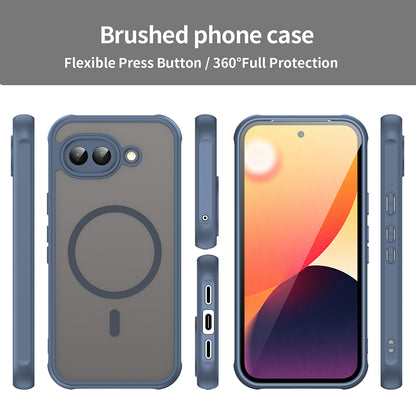 Coque MagSafe pour Google Pixel 10a, Techsuit, HaloFrost II, Bleu Marine