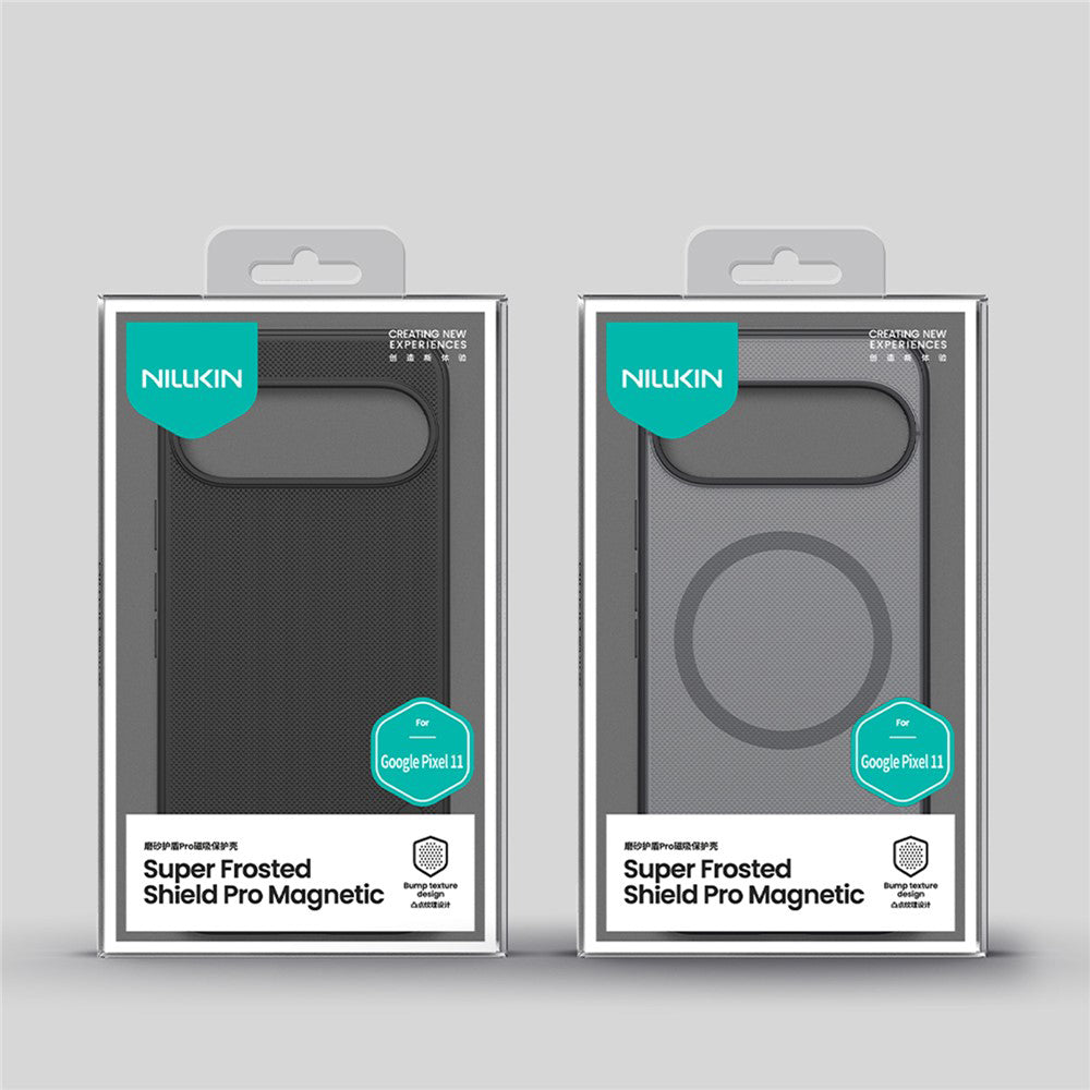 Coque MagSafe pour Google Pixel 11, Nillkin, Super Shield Pro, noire satinée
