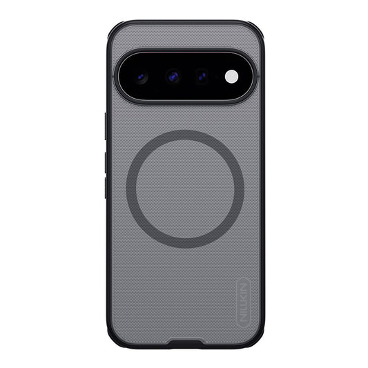 Coque MagSafe pour Google Pixel 11, Nillkin, Super Shield Pro, noire transparente satinée