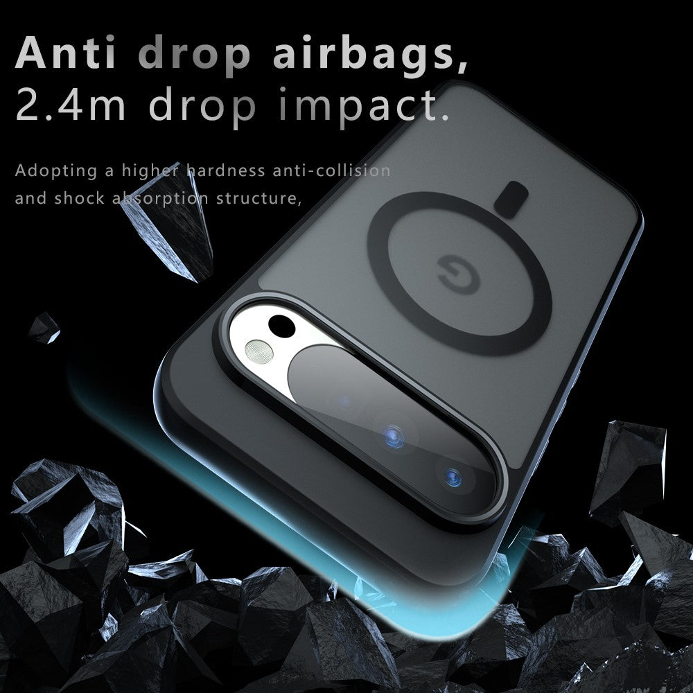 Coque MagSafe pour Google Pixel 11 Pro / 11, Techsuit, PureFrost, Noir Satiné