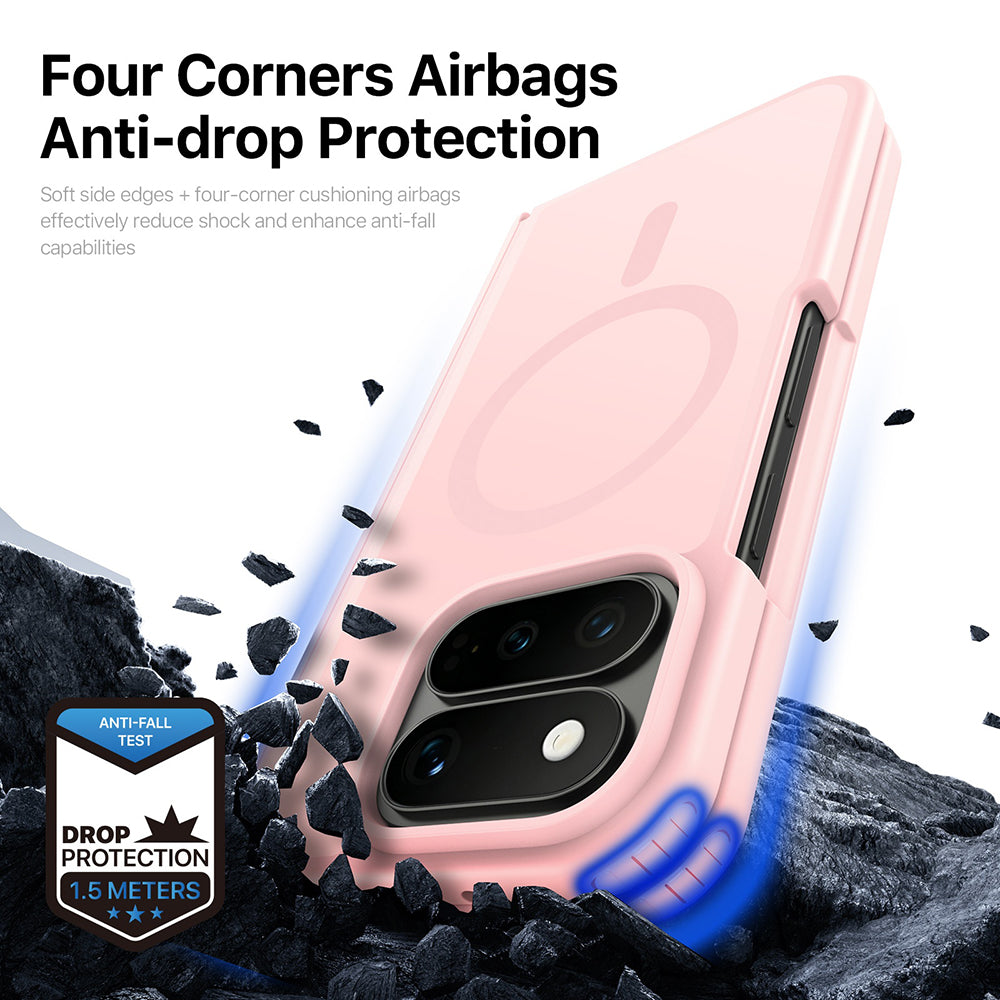 Coque MagSafe pour Google Pixel 11 Pro Fold, DUX DUCIS, Yind, Rose Clair