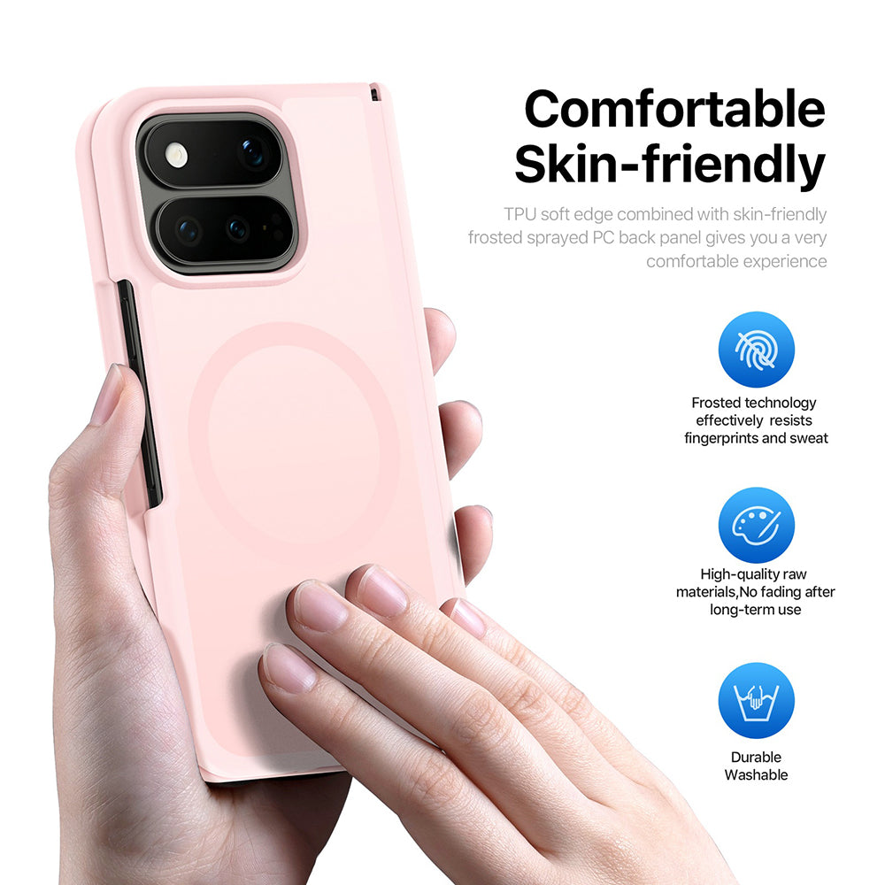Coque MagSafe pour Google Pixel 11 Pro Fold, DUX DUCIS, Yind, Rose Clair