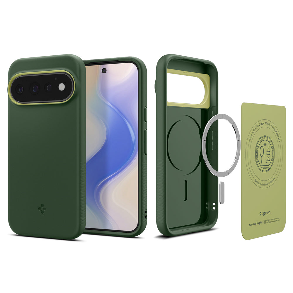 Coque MagSafe pour Google Pixel 11 Pro, Spigen, Caseology Nano Pop, Vert ACS11436