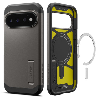 Coque MagSafe pour Google Pixel 11 Pro, Spigen, Tough Armor, Gris ACS11860
