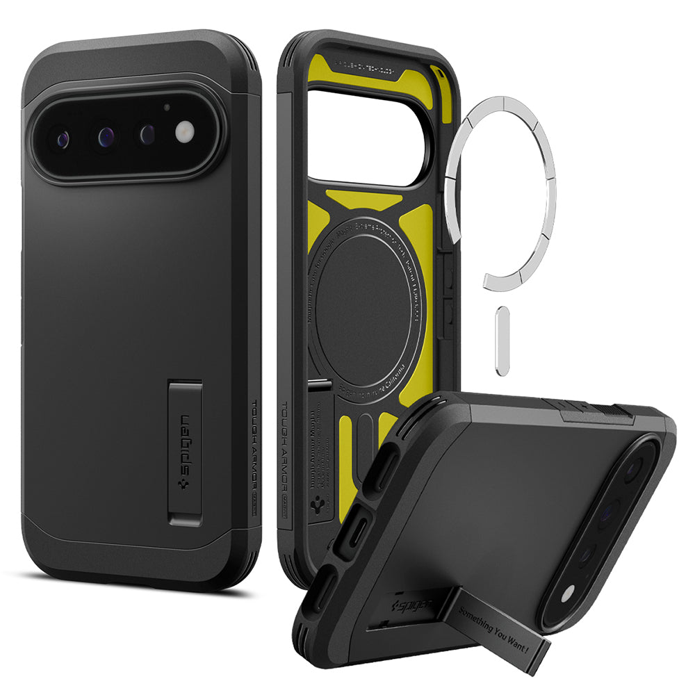 Coque MagSafe pour Google Pixel 11 Pro, Spigen, Tough Armor, Noire ACS11433