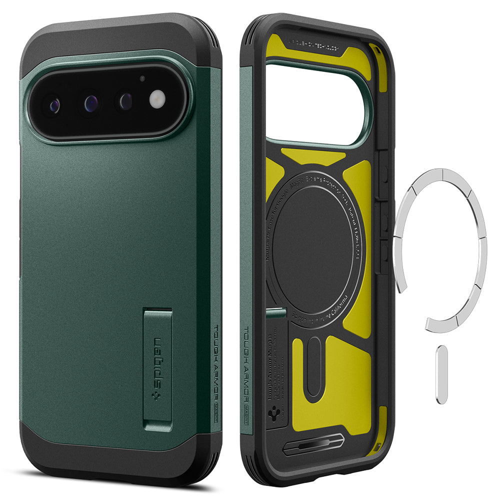 Coque MagSafe pour Google Pixel 11 Pro, Spigen, Tough Armor, Vert ACS11859