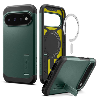 Coque MagSafe pour Google Pixel 11 Pro, Spigen, Tough Armor, Vert ACS11859