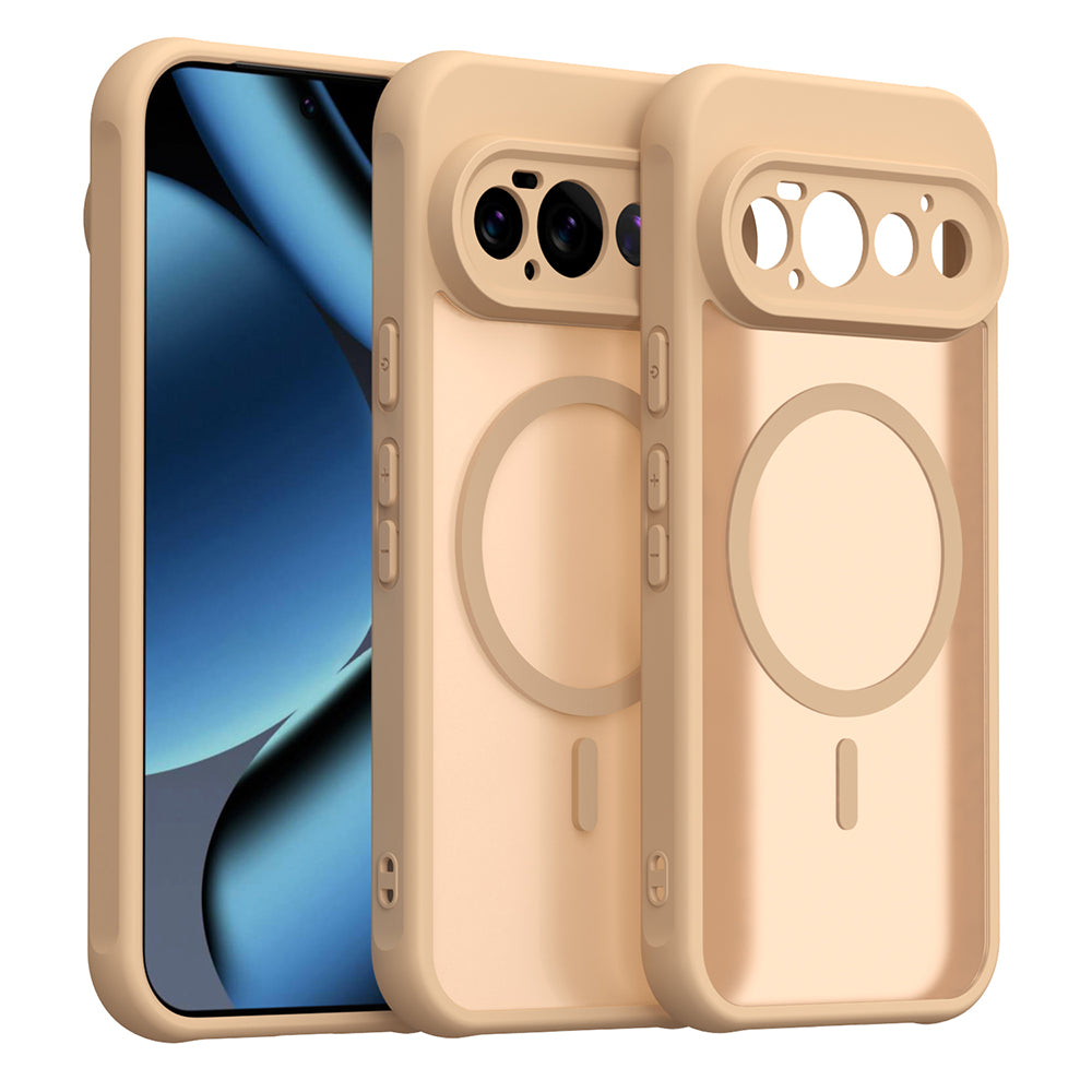 Coque MagSafe pour Google Pixel 11 Pro, Techsuit, HaloFrost II, Dorée