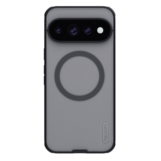 Coque MagSafe pour Google Pixel 11 Pro XL, Nillkin, Super Shield Pro, noire transparente satinée