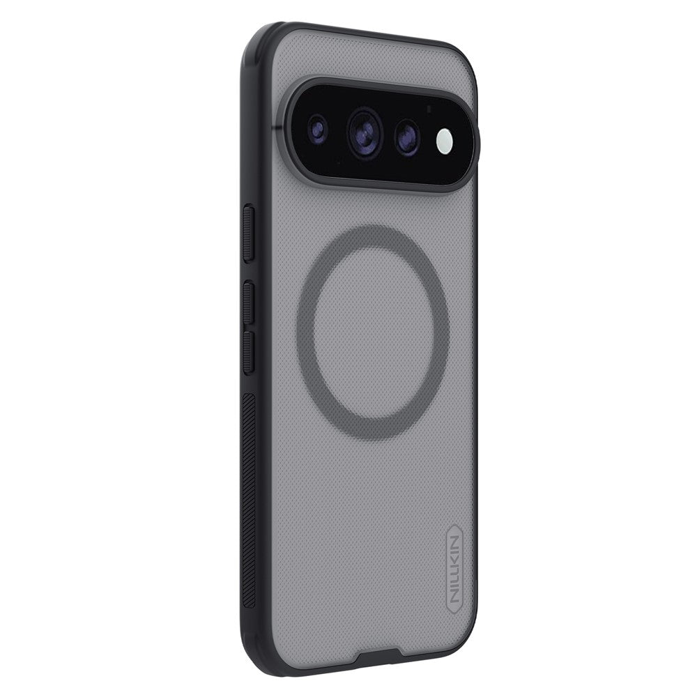 Coque MagSafe pour Google Pixel 11 Pro XL, Nillkin, Super Shield Pro, noire transparente satinée