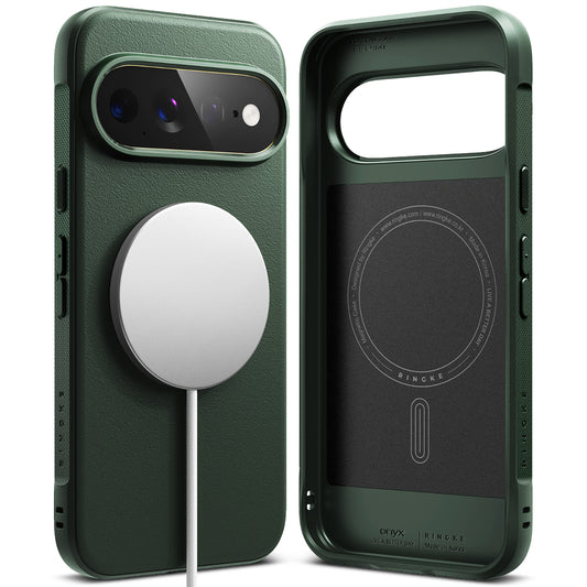 Coque MagSafe pour Google Pixel 11 Pro XL, Ringke, Onyx, Vert Foncé
