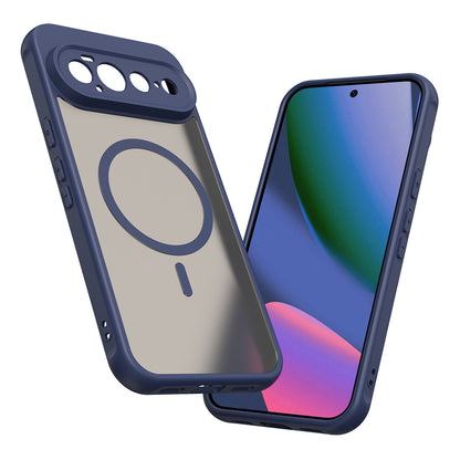 Coque MagSafe pour Google Pixel 11 Pro XL, Techsuit, HaloFrost II, Bleu marine