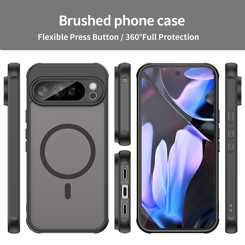 Coque MagSafe pour Google Pixel 11 Pro XL, Techsuit, HaloFrost II, Bleu marine