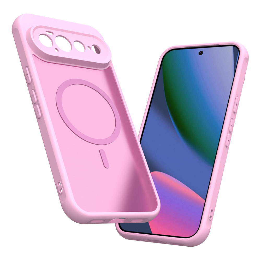 Coque MagSafe pour Google Pixel 11 Pro XL, Techsuit, HaloFrost II, Rose
