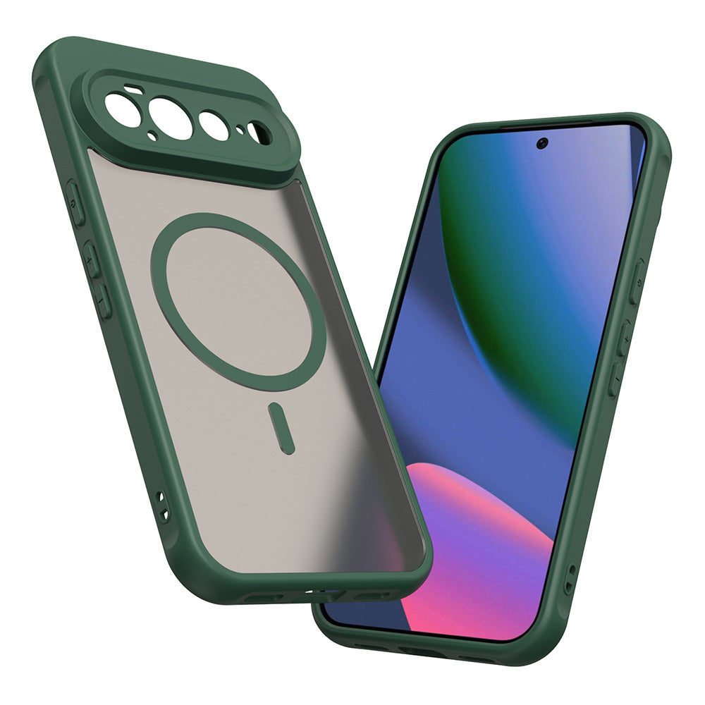 Coque MagSafe pour Google Pixel 11 Pro XL, Techsuit, HaloFrost II, Vert