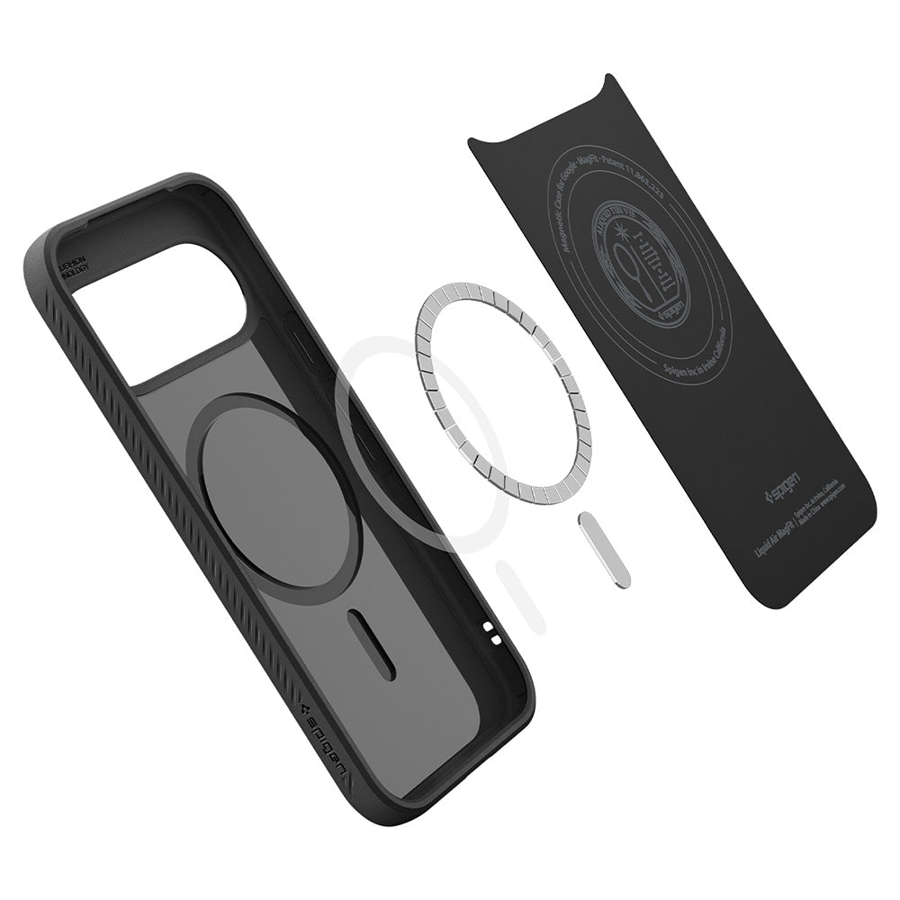 Coque MagSafe pour Google Pixel 11, Spigen, Liquid Air, Noir Mat ACS11439