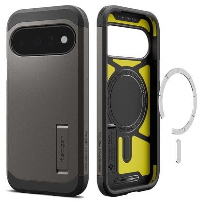Coque MagSafe pour Google Pixel 11, Spigen, Tough Armor, Gris ACS11855