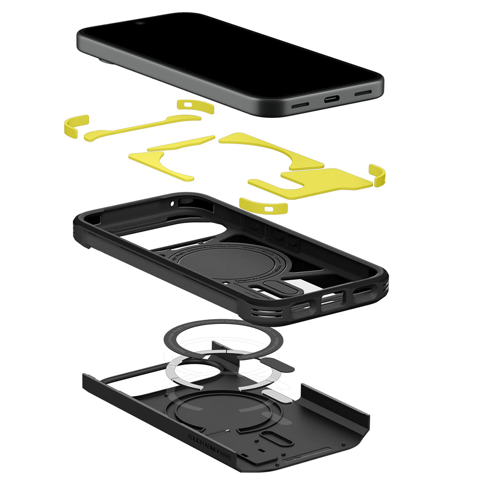 Coque MagSafe pour Google Pixel 11, Spigen, Tough Armor, Noire ACS11443
