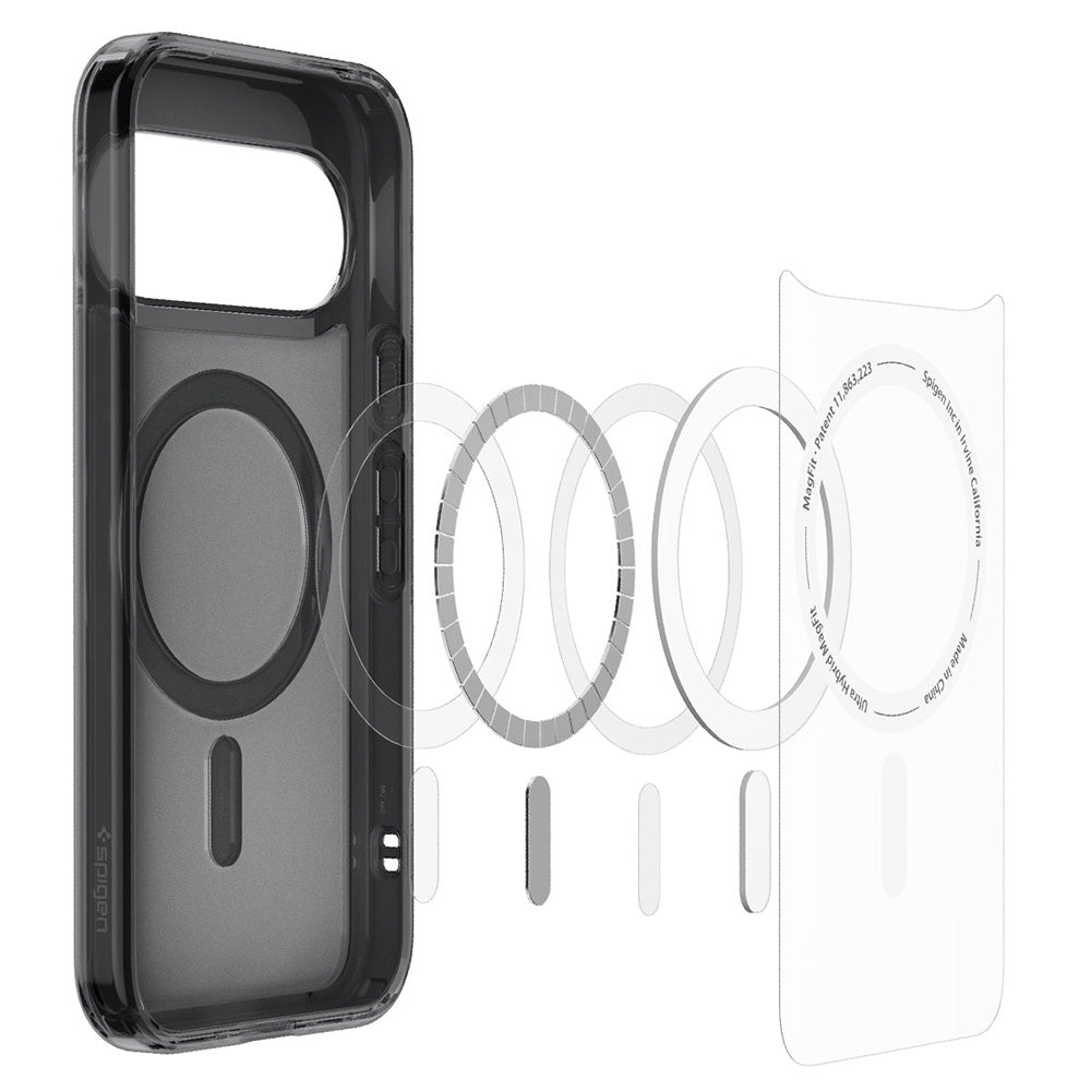 Coque MagSafe pour Google Pixel 11, Spigen, Ultra Hybrid, Noir Satiné ACS11442