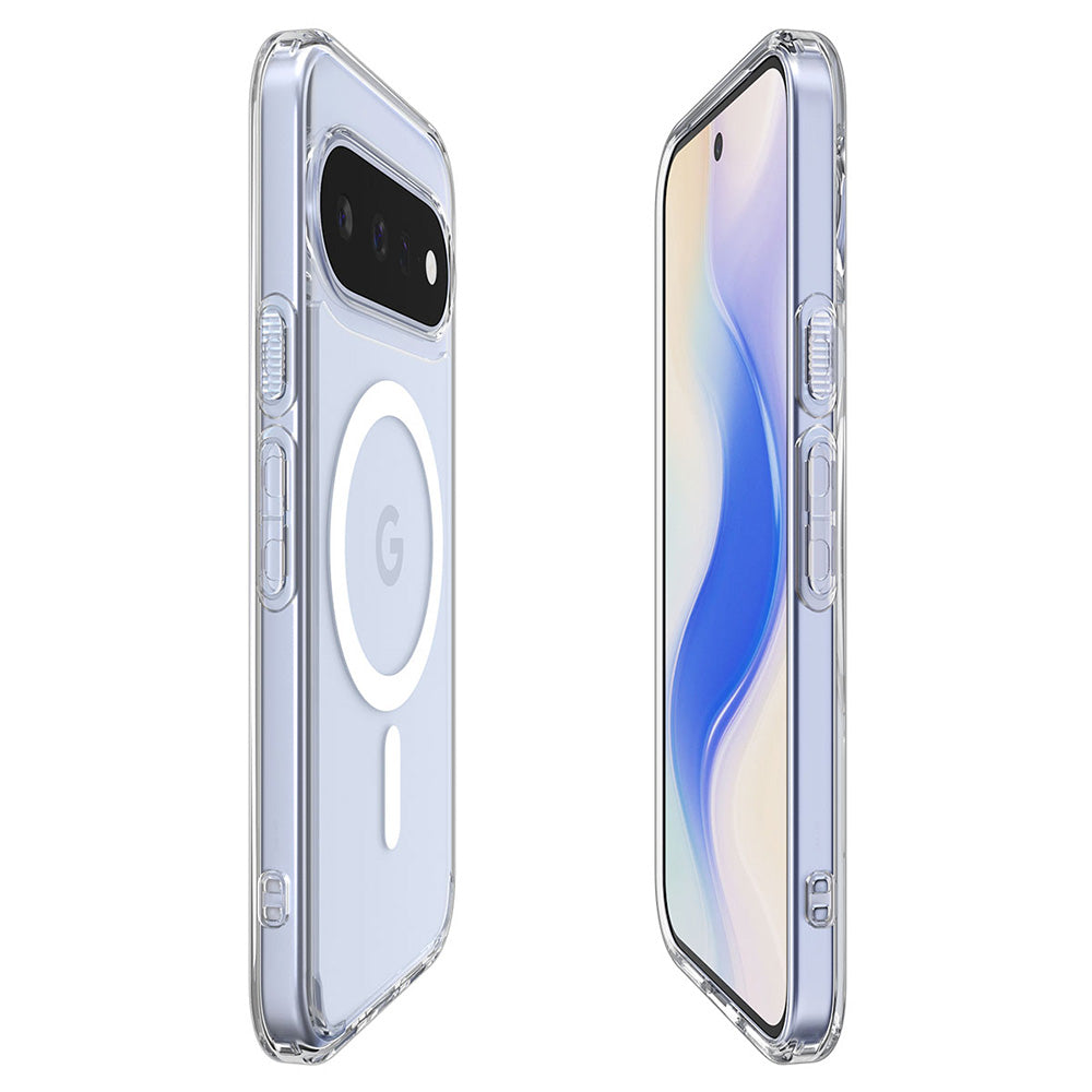 Coque MagSafe pour Google Pixel 11, Spigen, Ultra Hybrid, Transparente Blanche ACS11441