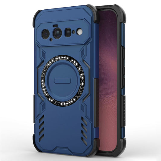 Coque MagSafe pour Google Pixel 11, Techsuit, ArmorMag, bleue