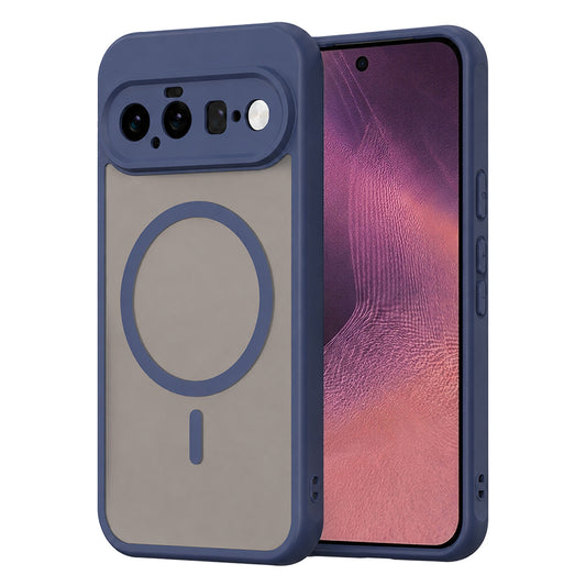 Coque MagSafe pour Google Pixel 11, Techsuit, HaloFrost II, Bleu marine