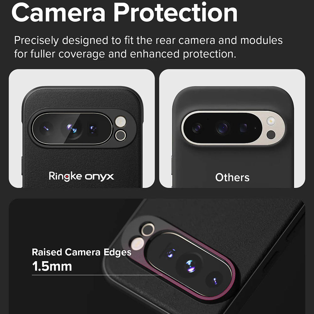 Coque MagSafe pour Google Pixel 9 Pro, Ringke, Onyx, Noire