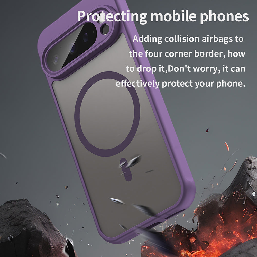 Coque MagSafe pour Google Pixel 9 Pro, Techsuit, HaloFrost II, Violet