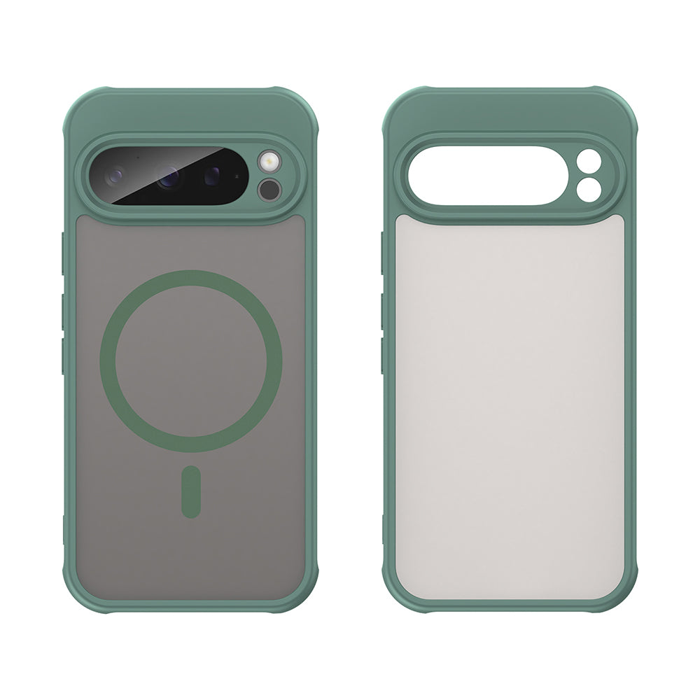 Coque MagSafe pour Google Pixel 9 Pro, Techsuit, HaloFrost II, Vert