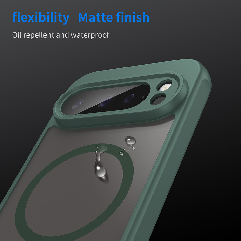 Coque MagSafe pour Google Pixel 9 Pro, Techsuit, HaloFrost II, Vert