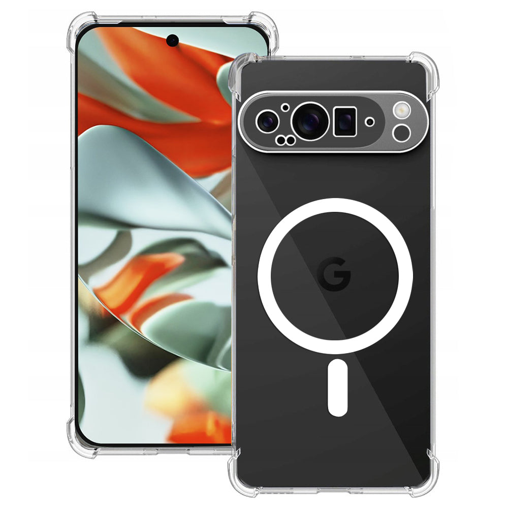 Coque MagSafe pour Google Pixel 9 Pro XL, Techsuit, Antichoc, Transparente