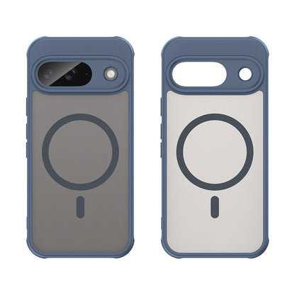 Coque MagSafe pour Google Pixel 9, Techsuit, HaloFrost II, Bleu marine