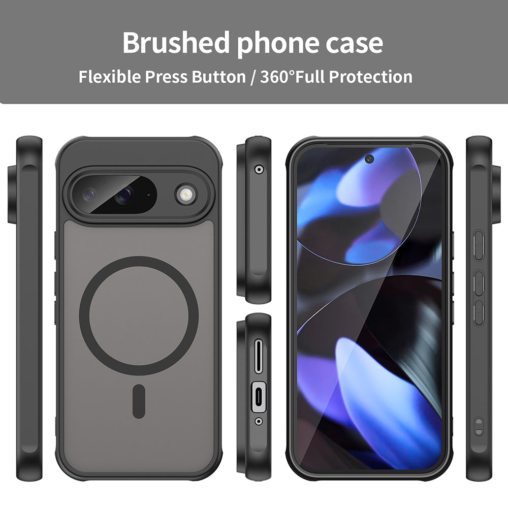 Coque MagSafe pour Google Pixel 9, Techsuit, HaloFrost II, Noire