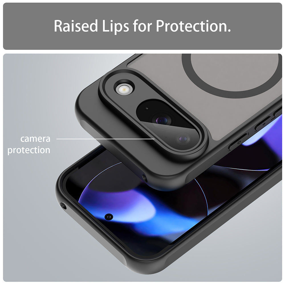 Coque MagSafe pour Google Pixel 9, Techsuit, HaloFrost II, Noire