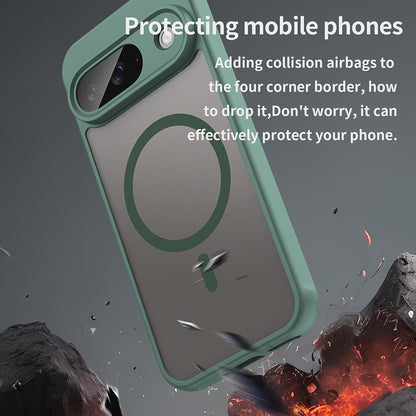 Coque MagSafe pour Google Pixel 9, Techsuit, HaloFrost II, Vert