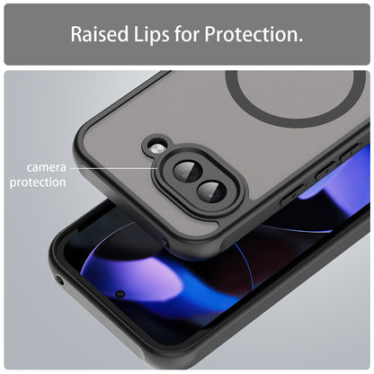 Coque MagSafe pour Google Pixel 9a, Techsuit, HaloFrost II, Noire