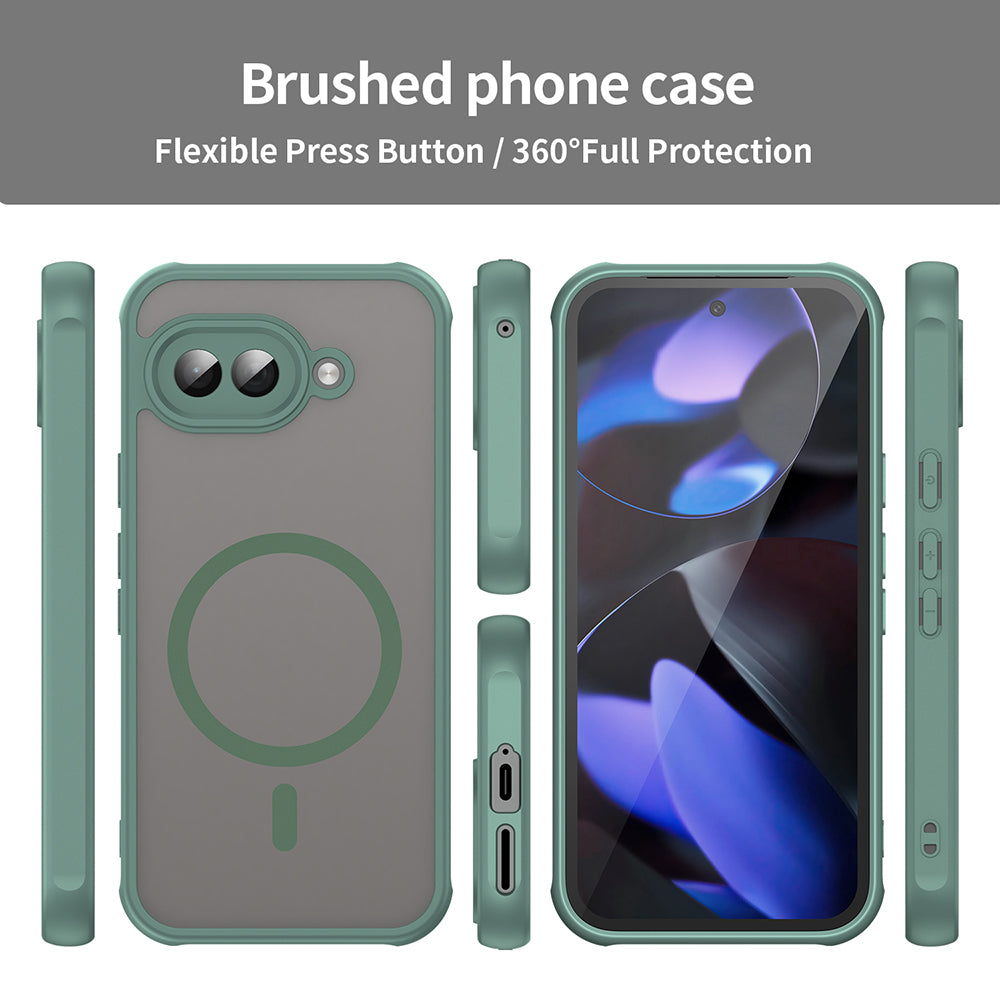 Coque MagSafe pour Google Pixel 9a, Techsuit, HaloFrost II, Vert