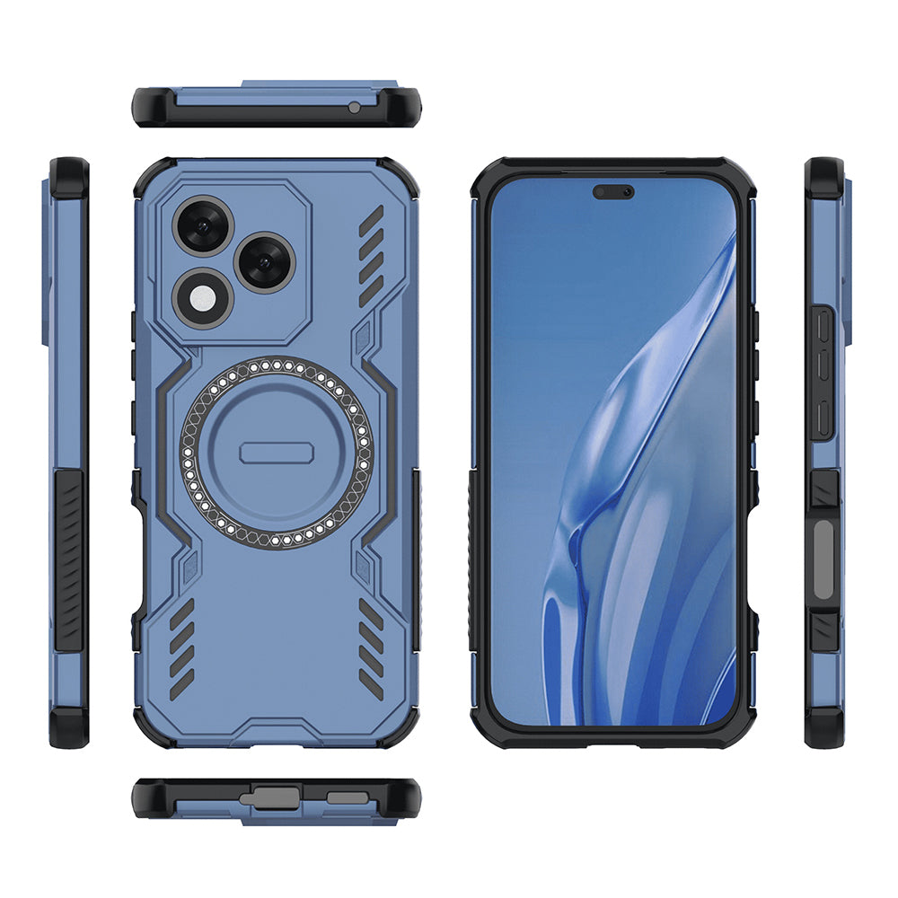Coque MagSafe pour Honor 400 Lite, Techsuit, ArmorMag, Bleue