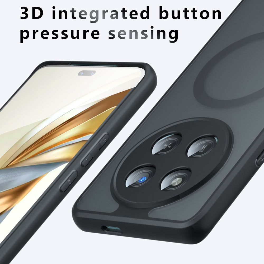 Coque MagSafe pour Honor 400 Lite, Techsuit, PureFrost, Noir Satiné