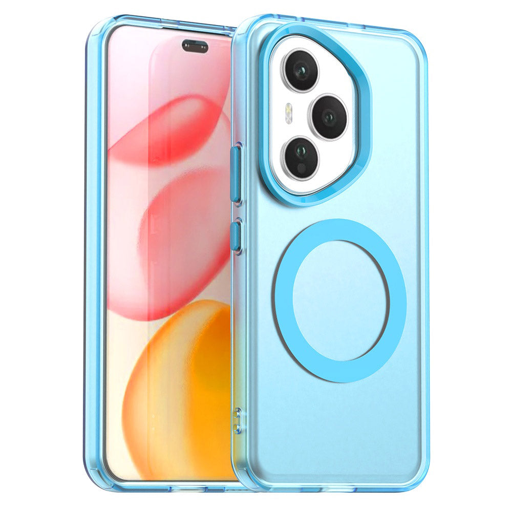 Coque MagSafe pour Honor 400 Pro, Techsuit, CandyCase, Bleue