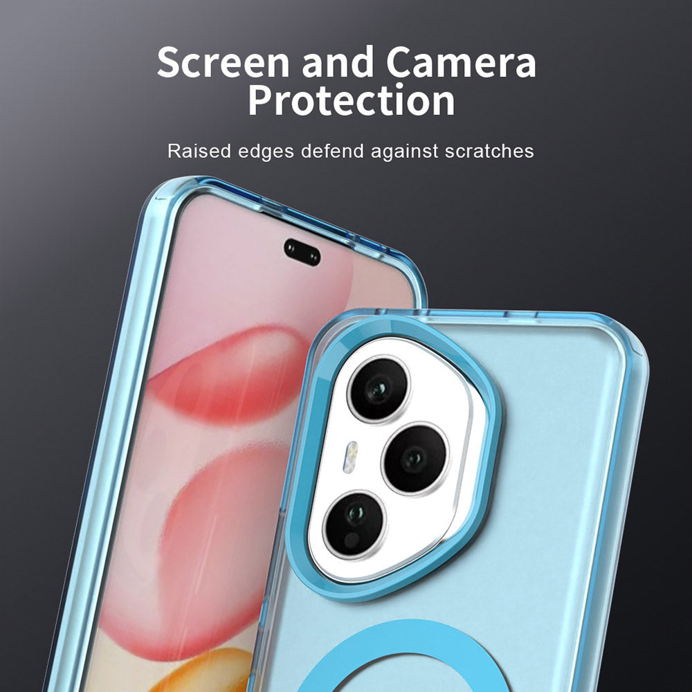 Coque MagSafe pour Honor 400 Pro, Techsuit, CandyCase, Bleue