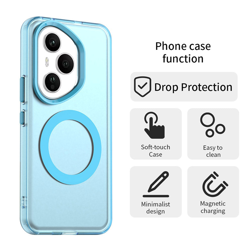 Coque MagSafe pour Honor 400 Pro, Techsuit, CandyCase, Bleue