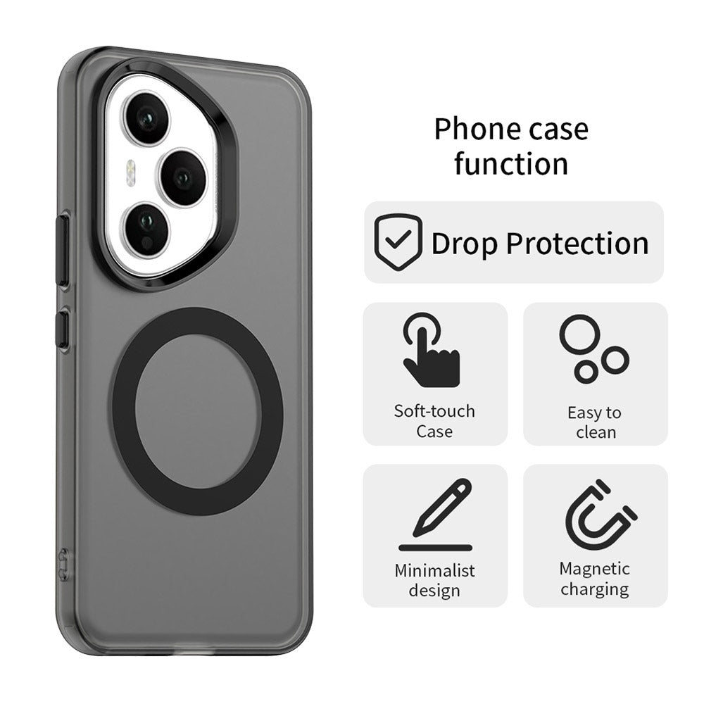 Coque MagSafe pour Honor 400 Pro, Techsuit, CandyCase, Noire