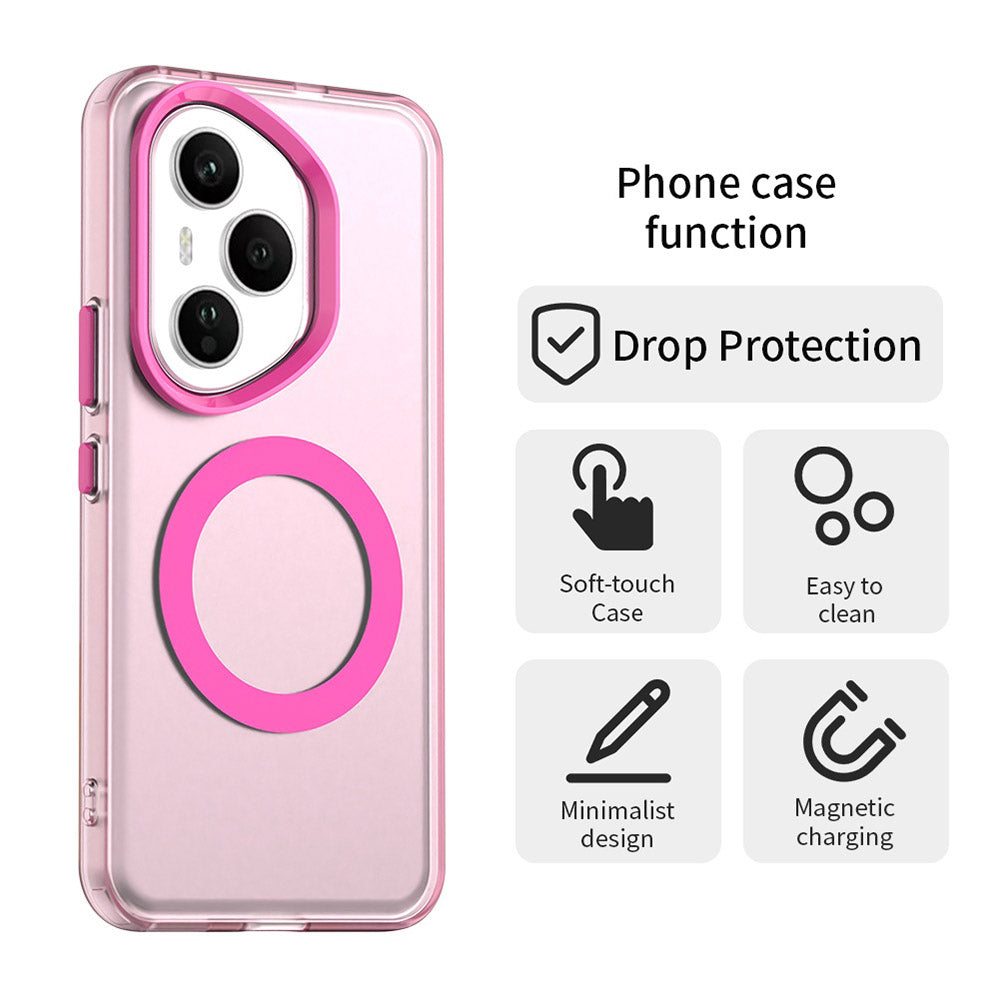 Coque MagSafe pour Honor 400 Pro, Techsuit, CandyCase, Rose