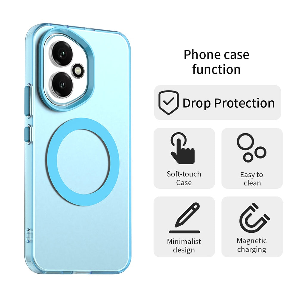 Coque MagSafe pour Honor 400, Techsuit, CandyCase, Bleue