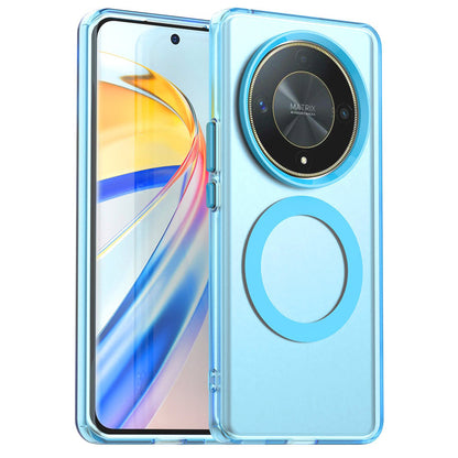 Coque MagSafe pour Honor Magic6 Lite, Techsuit, CandyCase, Bleue