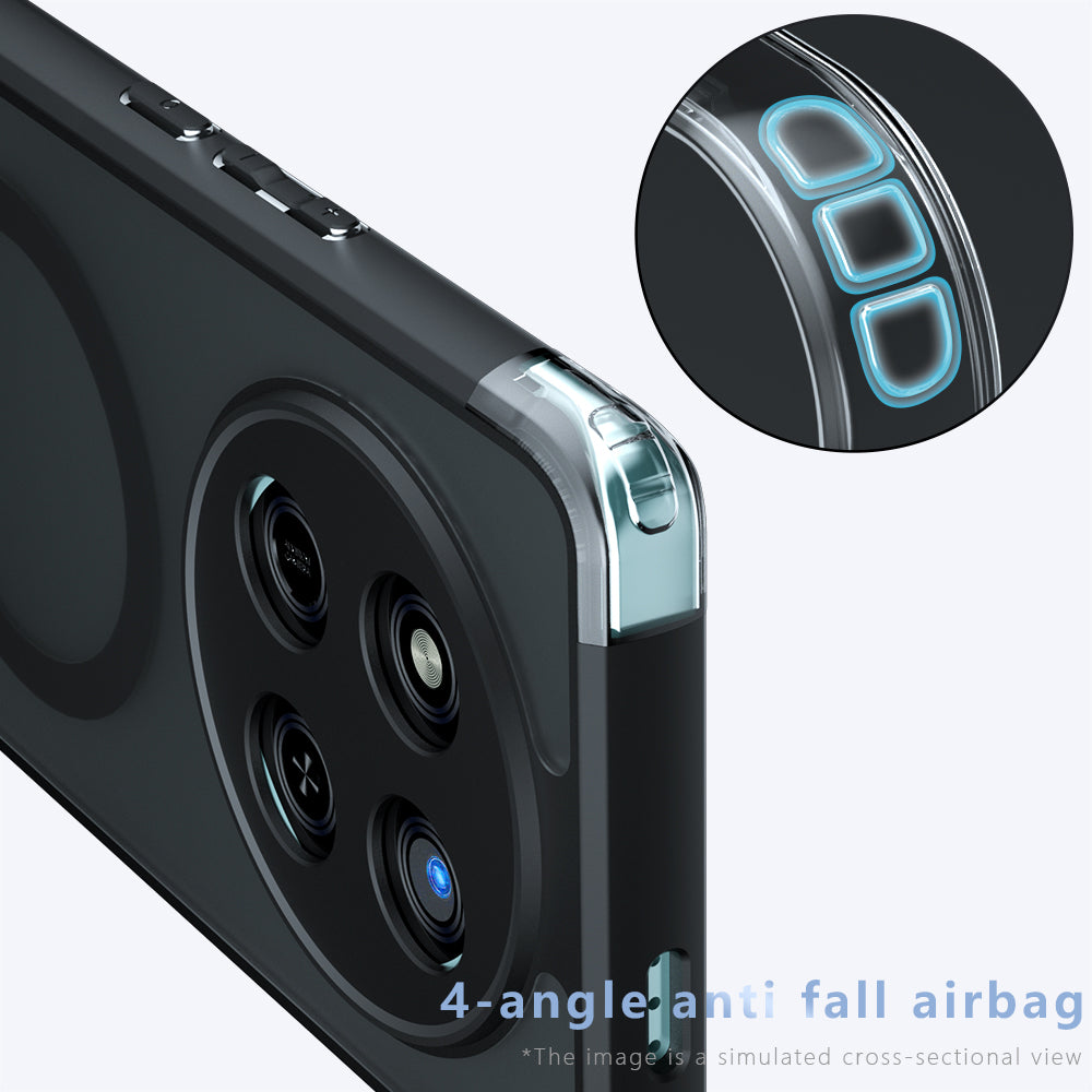 Coque MagSafe pour Honor Magic7 Pro, Techsuit, PureFrost, Noire