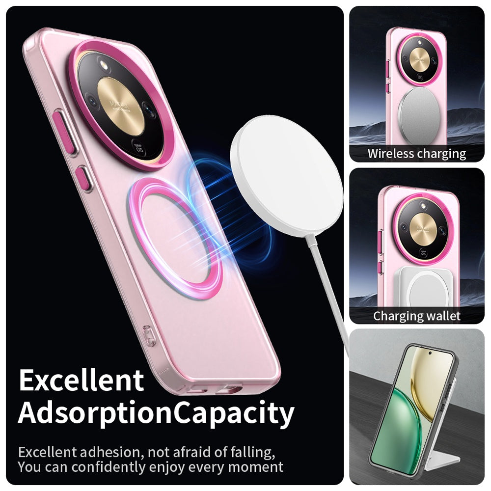Housse MagSafe pour Honor Magic8 Lite, Techsuit, CandyCase, Rose