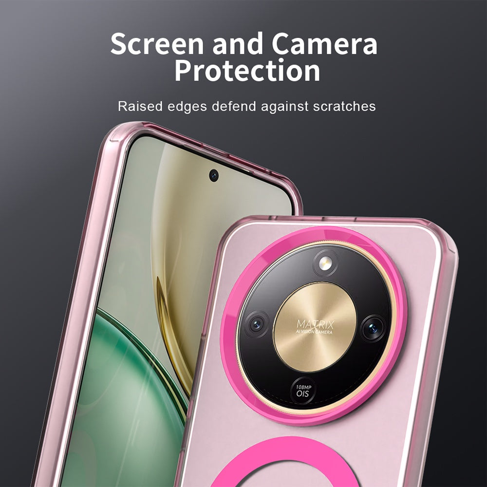 Housse MagSafe pour Honor Magic8 Lite, Techsuit, CandyCase, Rose